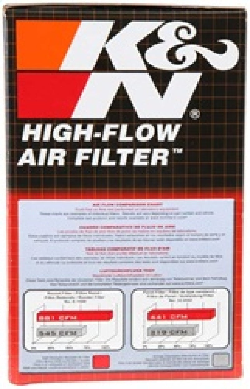 K&N Engineering K&N Univrsl Rubber Oval Tprd Filter 2.438in F ID/3.75in B-OW/4.5in B-OL/2.5in T-OW/3.5in T-OL/6in H