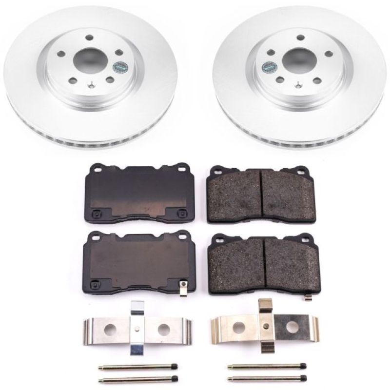 PowerStop Power Stop 14-17 Buick Regal Front Z17 Evolution Geomet Coated Brake Kit