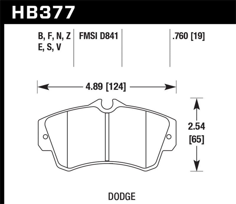 Hawk Performance Hawk SRT4 HP+ Street Front Brake Pads