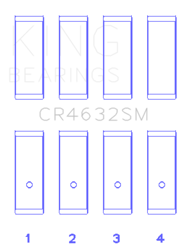 King Engine Bearings Nissan HR15/16DE (Size STD) Rod Bearing Set