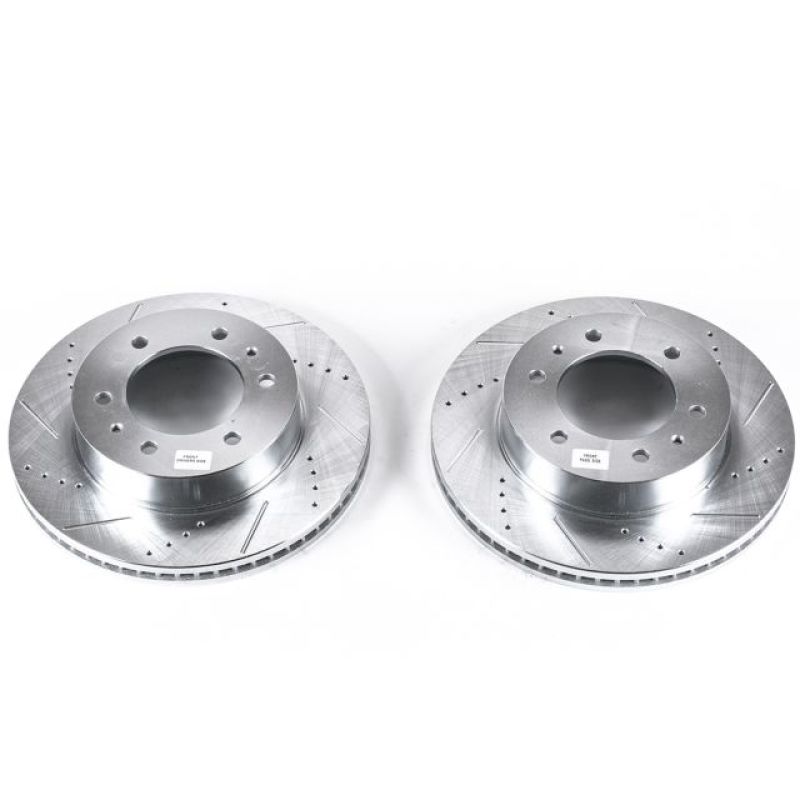 PowerStop Power Stop 06-10 Hummer H3 Front Evolution Drilled & Slotted Rotors - Pair