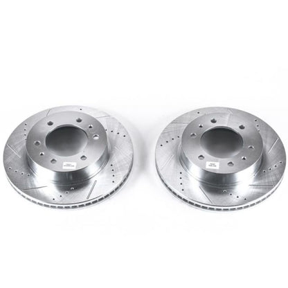 PowerStop Power Stop 06-10 Hummer H3 Front Evolution Drilled & Slotted Rotors - Pair