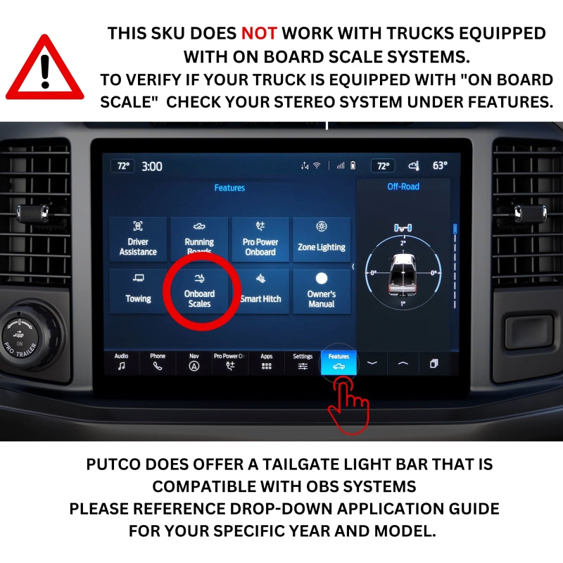 Putco 21-23 Ford F150 w/Factory LED Taillights 60in Freedom Blade LED Tailgate Light Bar