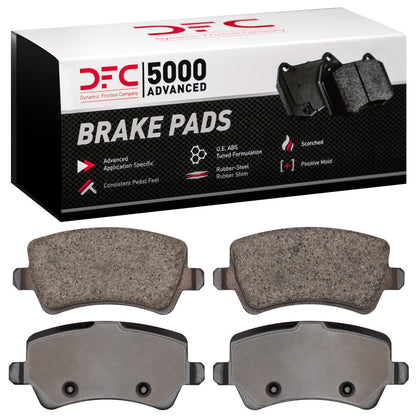 DFC 12-15 Land Rover Range Rover Evoque Rear 5000 Advanced Low Metallic Brake Pads