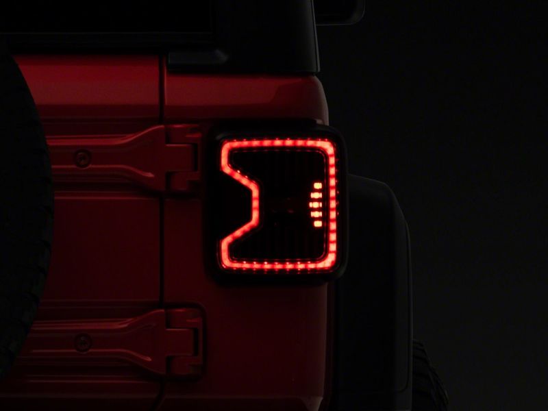 Raxiom 18-23 Jeep Wrangler JL LED Tail Lights- Black Housing (Smoked Lens)