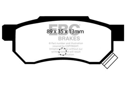 EBC 92-94 Acura Integra 1.7L VTEC Bluestuff Rear Brake Pads