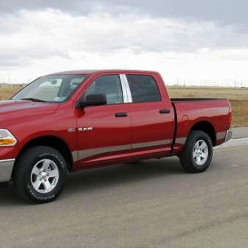 Putco 03-08 RAM 1500/2500/3500 Reg Cab 6.5 SWB - 6in Wide - 10pcs Stainless Steel Rocker Panels