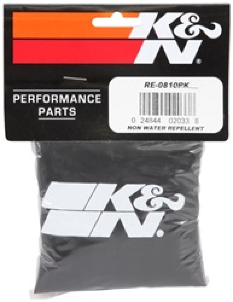 K&N Engineering K&N Universal Round Tapered Filter Wrap - Black - 6in Base ID x 4.625in Top ID x 9in Height