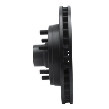 R1 Concepts R1 88-96 Chevrolet C2500 Front Right Drilled & Slotted Black Brake Rotor