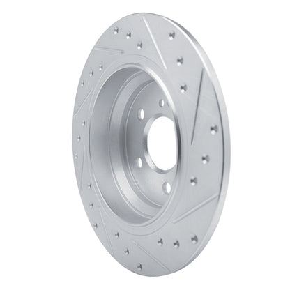 R1 Concepts R1 03-06 Mercedes-Benz SL500 Rear Left Drilled & Slotted Silver Brake Rotor