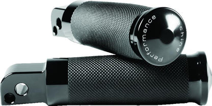 Performance Machine Footpegs Contour Passenger - Black Ano
