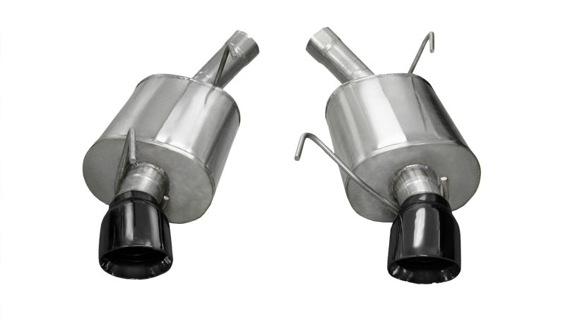CORSA Performance Corsa 2005-2010 Ford Mustang Shelby GT500 5.4L V8 Black Sport Axle-Back Exhaust