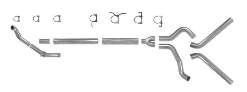 Diamond Eye Performance Diamond Eye KIT 4in TB MFLR RPLCMENT PIPE DUAL SS 94-97 5 7 3L F250/F350 PWRSTROKE NFS W CARB STDS