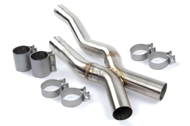 Dinan 20-25 BMW X3 M/X4 M (F97/F98) Resonator Delete Kit - 2.75in - Stainless Steel