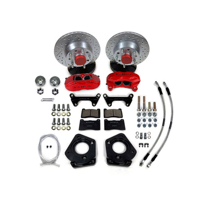Baer Brakes 62-69 Ford Fairlane 11in SS4 Int Hub Front SDZ Brake Kit - Hugger Orange