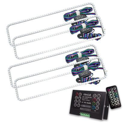 ORACLE Lighting Oracle GMC Yukon 92-99 Dual Halo Kit - ColorSHIFT w/ 2.0 Controller