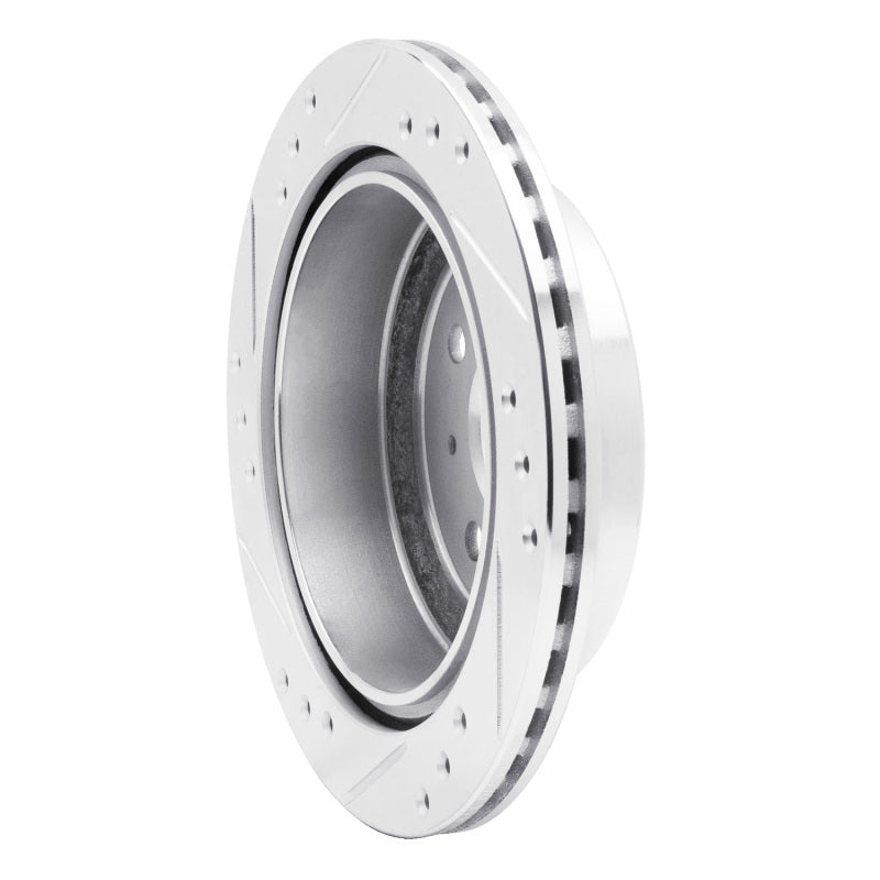 R1 Concepts R1 83-89 Isuzu Impulse Rear Right Drilled & Slotted Silver Brake Rotor