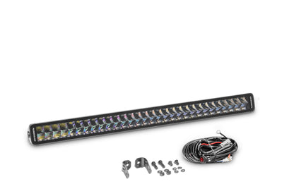 Go Rhino Xplor Blackout Series Dbl Row LED Light Bar (Side/Track Mount) 32in. - Blk