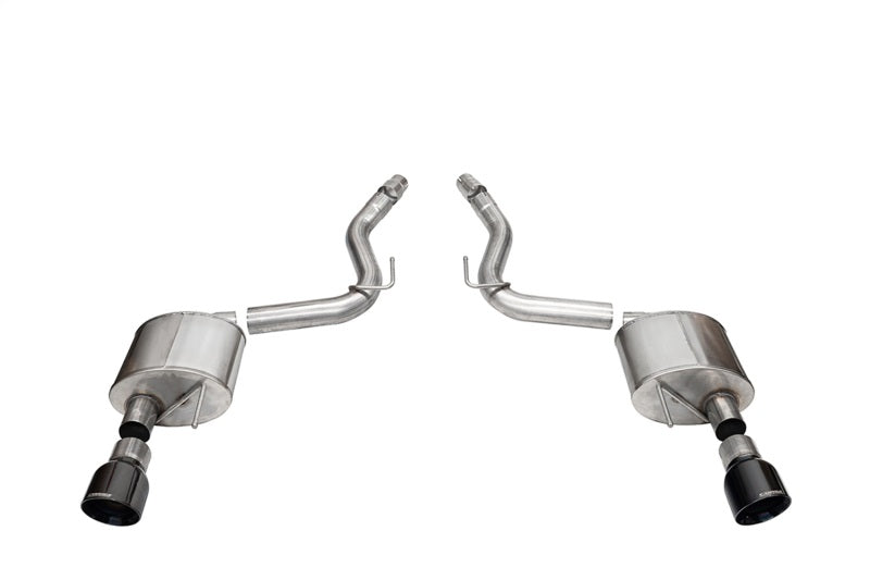 CORSA Performance Corsa 2024+ Ford Mustang GT Sport Axle-Back Dual Rear Exit with 4.5in Black PVD Pro-Series Tips