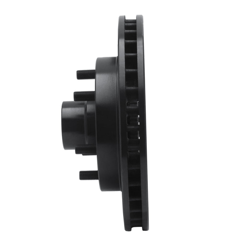 R1 Concepts R1 94-02 Chevrolet C2500 Front Left Drilled & Slotted Black Brake Rotor