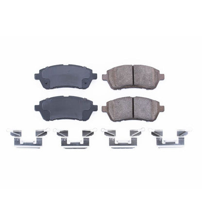 PowerStop Power Stop 11-19 Ford Fiesta Front Z17 Evolution Ceramic Brake Pads w/Hardware