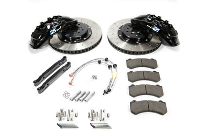 Alcon 2009+ Nissan GT-R R35 412x36mm Rotor 6 Piston Caliper RC6 Front Axle Kit - Red