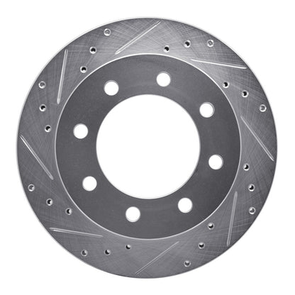 R1 Concepts R1 99-20 Chevrolet Express 3500 Rear Left Drilled & Slotted Silver Brake Rotor