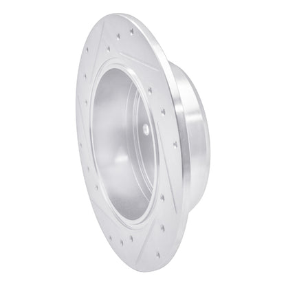 R1 Concepts R1 92-03 Lexus RX300 Rear Right Drilled & Slotted Silver Brake Rotor