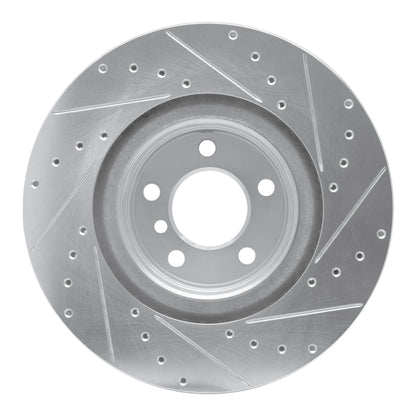 R1 Concepts R1 12-20 BMW 230I Rear Left Drilled & Slotted Silver Brake Rotor
