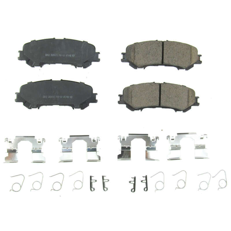 PowerStop Power Stop 17-19 Nissan Titan Rear Z17 Evolution Ceramic Brake Pads w/Hardware