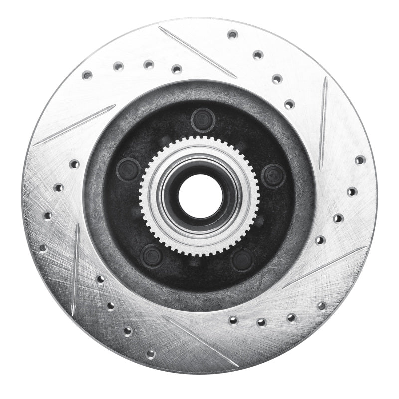 R1 Concepts R1 91-03 Chevrolet S10 Blazer Front Left Drilled & Slotted Silver Brake Rotor