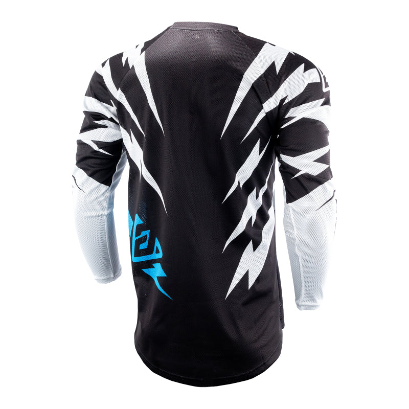Answer 26 LE Syncron Rizz Vented Jersey Black/White/Cyan - Medium