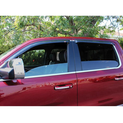Westin 2019 RAM 1500 Crew Cab (Non Classic) Slim Wind Deflector 4pc - Smoke