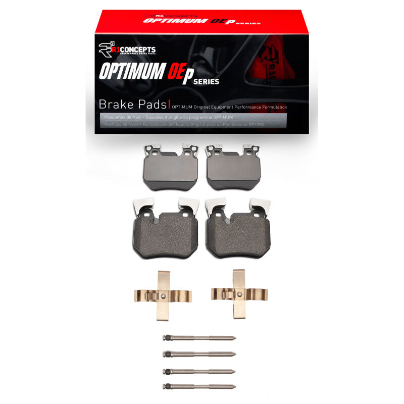R1 Concepts R1 06-13 BMW 135IS Rear Optimum OE Pads & Hardware Kit
