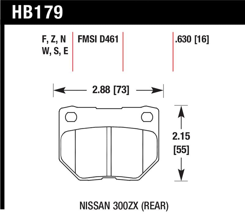 Hawk Performance Hawk 06-07 WRX HPS Street Rear Brake Pads