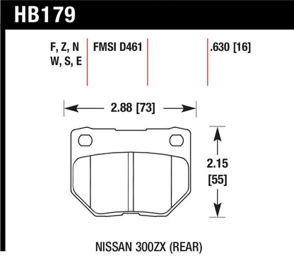 Hawk Performance Hawk 06-07 WRX HPS Street Rear Brake Pads