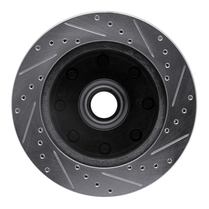 R1 Concepts R1 80-85 Ford E-250 Econoline Front Left Drilled & Slotted Silver Brake Rotor