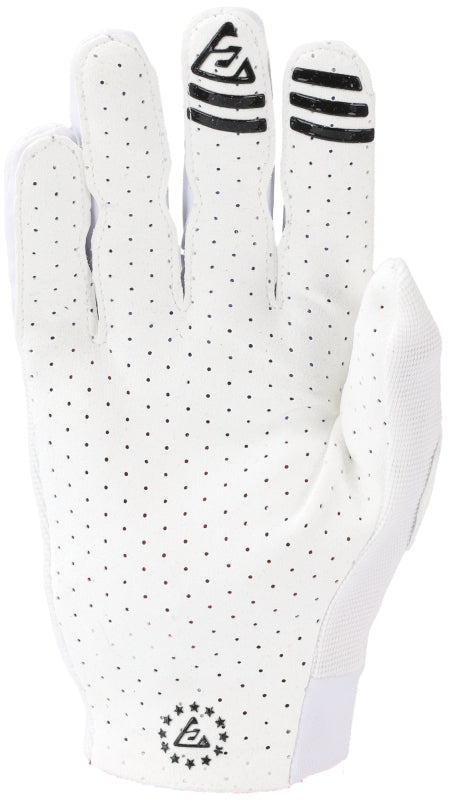 Answer Aerlite Gloves White/Black Logo Youth - XS