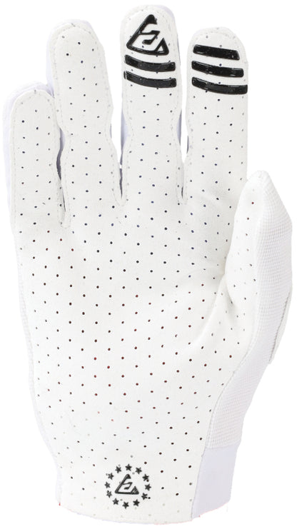 Answer Aerlite Gloves White/Black Logo Youth - XS