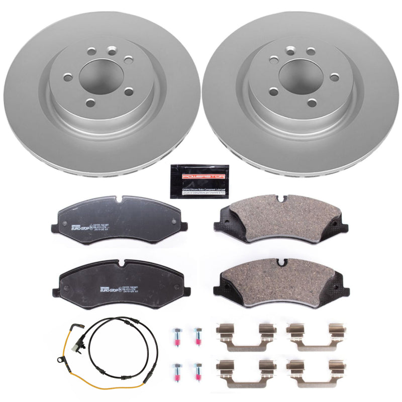 PowerStop Power Stop 2017 Land Rover Discovery Front Euro-Stop Brake Kit