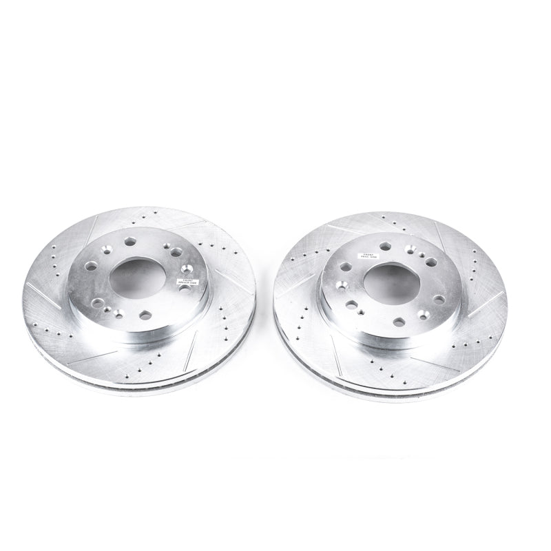 PowerStop Power Stop 05-18 Chevrolet Silverado 1500 Front Evolution Drilled & Slotted Rotors - Pair