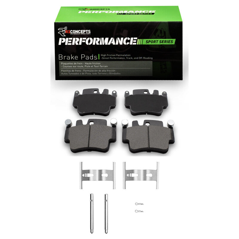 R1 Concepts R1 98-05 Porsche 911 Front/Rear Performance Sport Pads & Hardware Kit