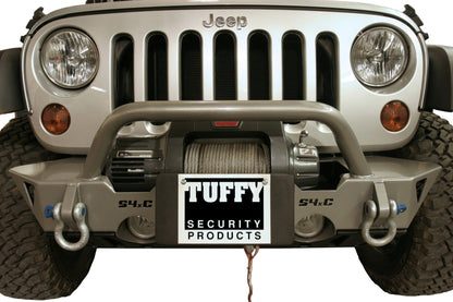 Tuffy Products Tuffy Flip-up License Plate Holder For Winch Roller Fairlead 01Black