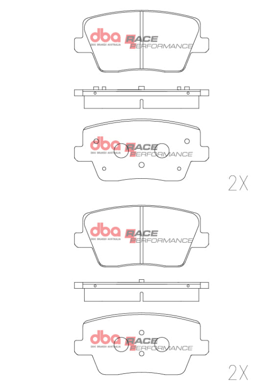 DBA 19-22 Hyundai Veloster RP Performance Rear Brake Pads
