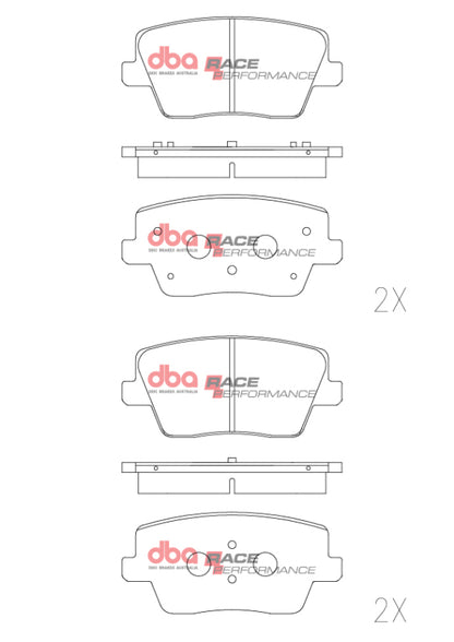 DBA 19-22 Hyundai Veloster RP Performance Rear Brake Pads