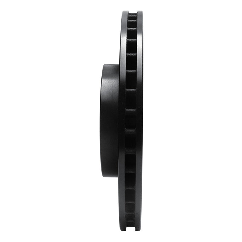 R1 Concepts R1 99-09 Volvo S60 Front Right Drilled & Slotted Black Brake Rotor