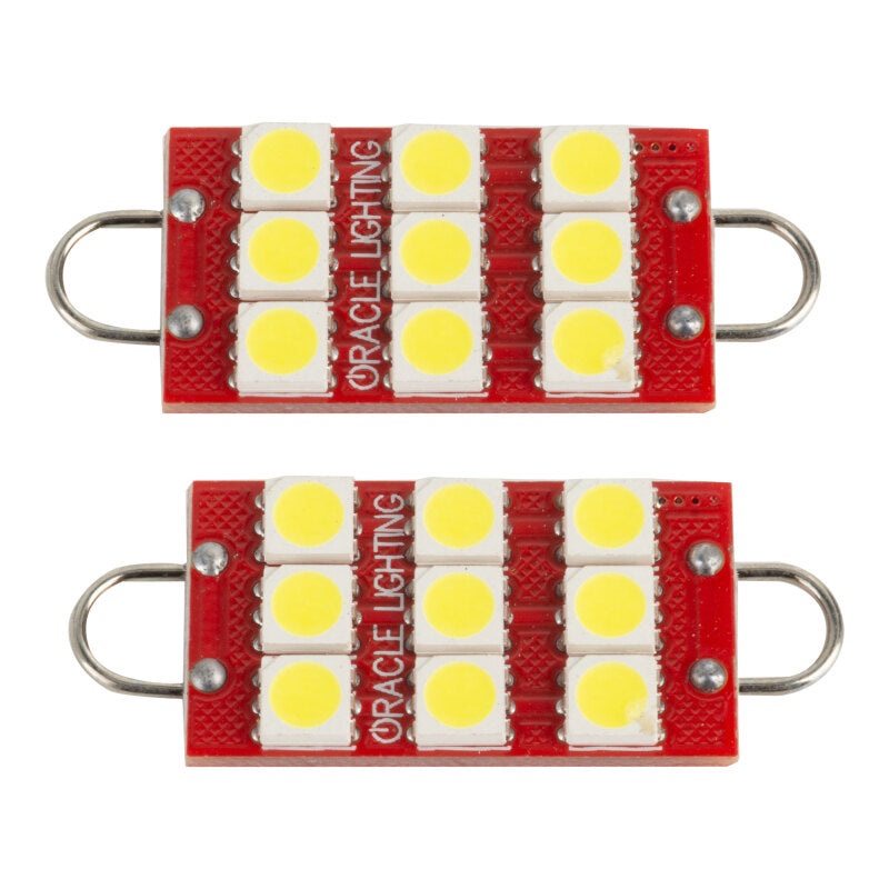 ORACLE Lighting Oracle 44MM 6 LED 3 Chip - Loop Festoon Bulbs (Pair) - White