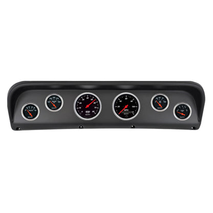Autometer Designer Black Direct Fit Dash Kit 67-72 Ford F100 (2 x 3-3/8in. / 4 x 2-1/16in.)