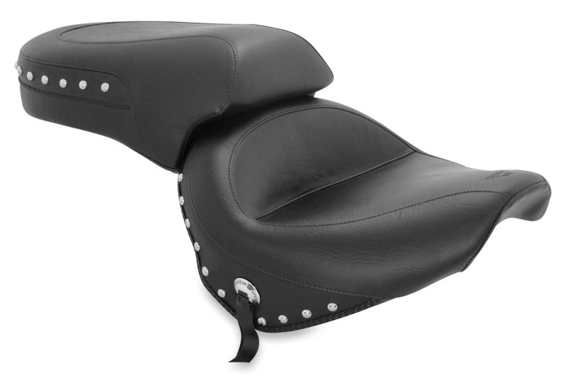 Mustang Motorcycle Mustang 98-16 Yamaha V-Star 650 Custom, 98-10 V-Star 650 Cl Touring 1PC Seat w/Studs - Black