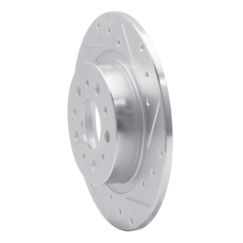 R1 Concepts R1 14-19 Fiat 500L Rear Right Drilled & Slotted Silver Brake Rotor